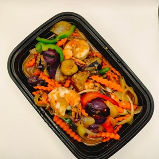 Spicy Chinese Eggplant with Shrimp